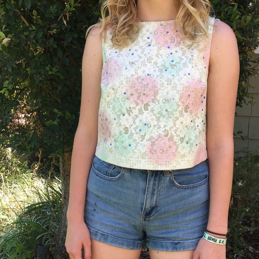 TOPSHOP Sparkle Top